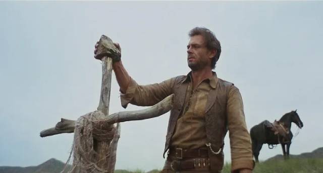 Former Confederate soldier Clayton (Craig Hill) buries his murdered sister in Paolo Bianchini's I Want Him Dead (1968)
