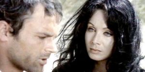 Marco (Terence Hill)'s conscience is stirred by his relationship with Soledad (Maria Grazia Buccella) in Mario Camus' Wrath of the Wind (1970)