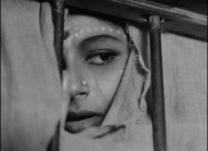 Aparna (Sharmila Tagore) is shocked by the poverty she has married into in Satyajit Ray's Apur Sansar (1959)