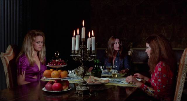 Rosalba Neri and her friends spend the night in a creepy castle in Paolo Lombardo's The Devil's Lover (1972)