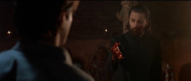 Lucifer (Viggo Mortensen) puts Gabriel (Christopher Walken) in his place in Gregory Widen's The Prophecy (1995)