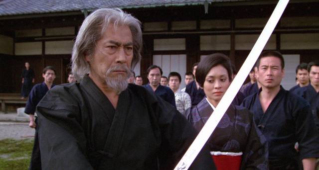 Yoshida (Toshiro Mifune) clings to samurai traditions in John Frankenheimer's The Challenge (1982)