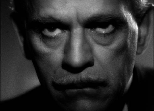 Dr. Ernest Sovac (Boris Karloff) makes unethical decisions to further his research in Arthur Lubin's Black Friday (1940)