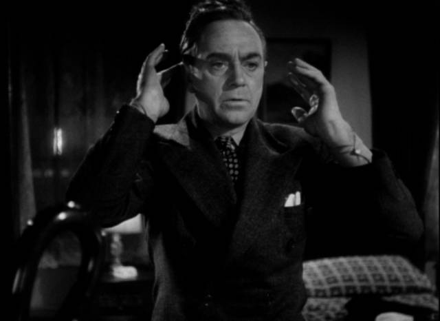 Gangster Red Cannon (Stanley Ridges) in Arthur Lubin's Black Friday (1940)
