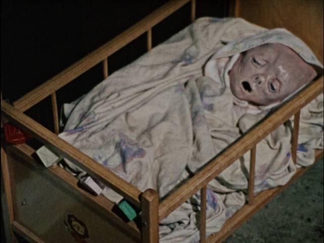 The baby is marked by Frankie (Rick Giovinazzo)'s exposure to Agent Orange in Buddy Giovinazzo's Combat Shock (1986)