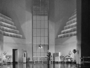 Alonzo (Lon Chaney) visits a modernist hospital to have his arms amputated in Tod Browning's The Unknown (1927)