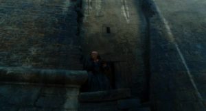 The Creature (Robert DeNiro) escapes into the world in Kenneth Branagh's Frankenstein)