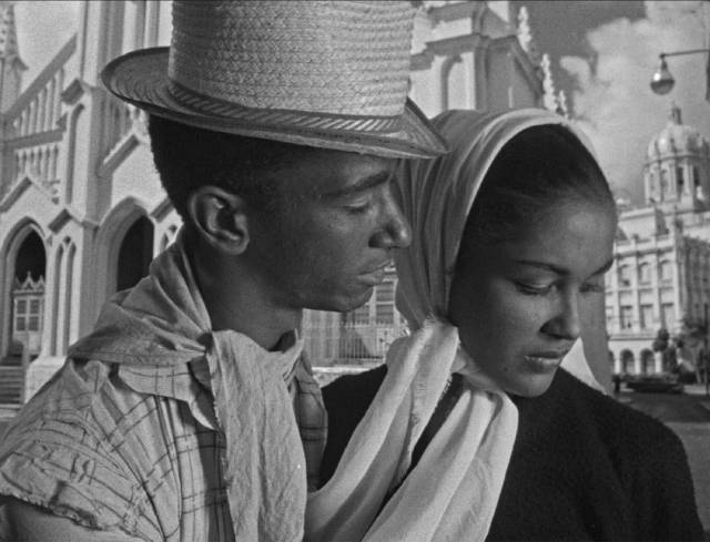 Maria resists her boyfriend's promises of a future together in Mikhail Kalatozov's I Am Cuba (1964)