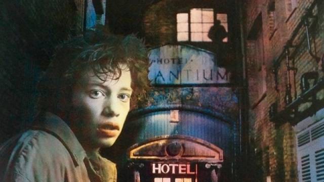 Heroin addict Alex (Dexter Fletcher) retreats to a seedy hotel in Nichola Bruce & Michael Coulson's Wings of Death (1985)