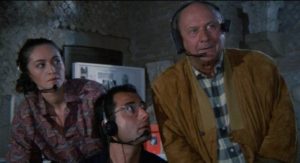 Archaeologist Professor Lasky (Dona;d Pleasence) discovers ancient evil beneath Rome in Marcello Avallone's Specters (1987)