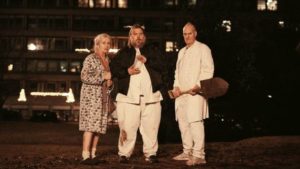 Karen (Bodil Jørgensen), Balder (Nicholas Bro) and Krogshøj (Søren Pilmark) try to close the portal the Hell in Lars von Trier's The Kingdom: Exodus (2022)