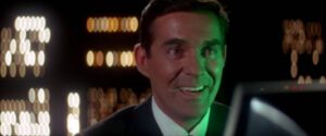 Arlington Hewes (Pat Harrington Jr), the robot head of the phone company, has big plans in Theodore J. Flicker’s The President’s Analyst (1967)