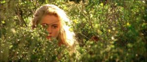 Manon (Emmanuelle Béart) watches over those who ruined her family in Claude Berri's Manon des Sources (1986)