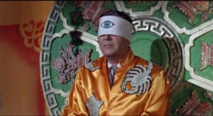 Dr. Xavier (Ray Milland) hides out in a sideshow in Roger Corman's X: The Man with the X-Ray Eyes (1963)