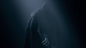 The unwholesome vampire Count Orlok (Bill Skarsgård) in Robert Eggers' Nosferatu (2024)