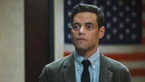 Heller (Rami Malek), the hero as cipher in James Hawes' The Amateur (2025)
