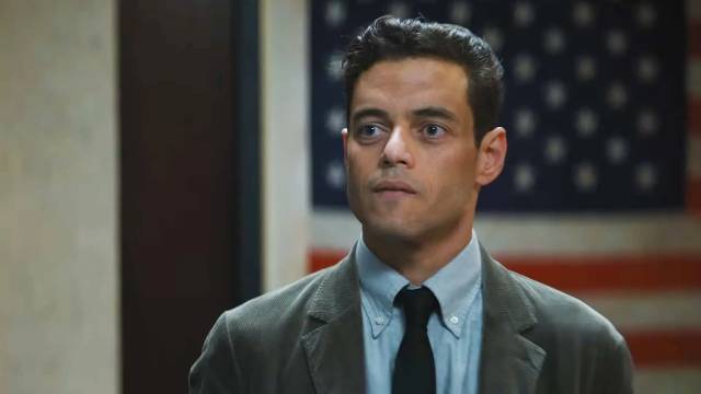 Heller (Rami Malek), the hero as cipher in James Hawes' The Amateur (2025)