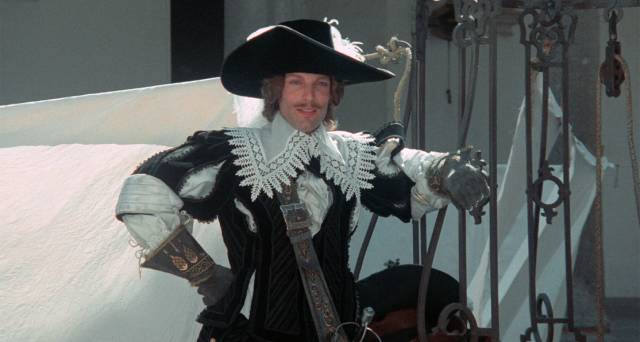 Aramis (Richard Chamberlain) is the most conventionally dashing hero in Richard Lester's The Three Musketeers (1973)