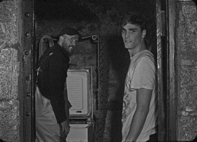 Martin passes on his traditional knowledge to his nephew Billy (Martin Ellis) in Mark Jenkin's Bait (2019)