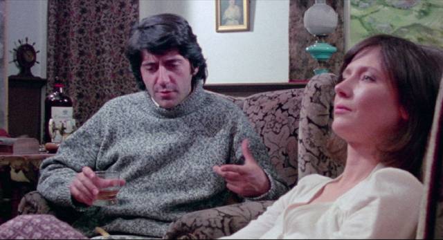 Geoffrey's death hangs between Tom (Tom Conti) and Cleo (Gay Hamilton) in Simon Perry's Eclipse (1977)