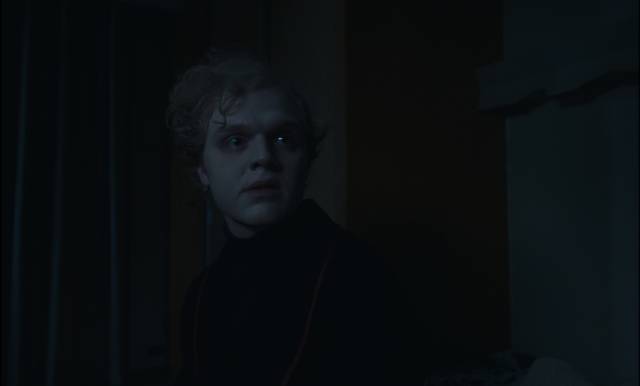 JP (Joe Adler) succumbs to a hereditary sickness in Patrick Picard's The Bloodhound (2020)