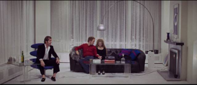 Sandy (Art Garfunkel)'s new girlfriend Jennifer (Carol Kane) is disgusted by Jonathan (Jack Nicholson)'s gloating misogyny in Mike Nichols' Carnal Knowledge (1971)