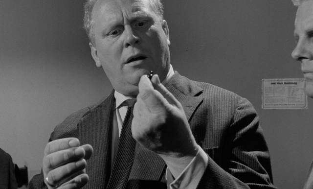 Gert Fröbe embodies Lang's Inspector Lohmann in Harald Reinl's The Return of Dr. Mabuse (1961)