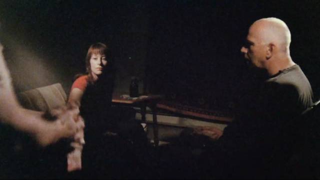 Dana (Alerry Lavitt) tosses a wad of money to Al (Greg Hanec), who doesn't want it in Greg Hanec's Think at Night (2024)