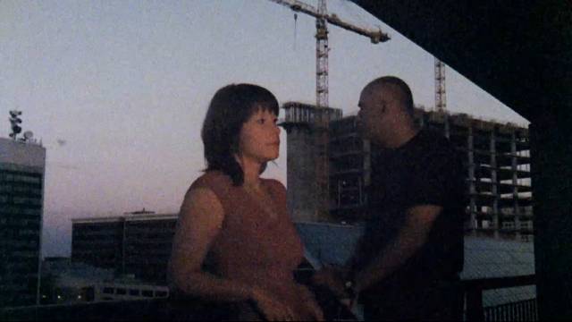 Dana (Alerry Lavitt) and Stuart (David Stubel) together but separate at dawn in Greg Hanec's Think at Night (2024)
