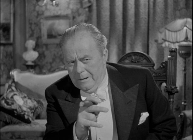 Mr. Birling (Arthur Young) is smugly convinced of his own social worth in Guy Hamilton's An Inspector Calls (1954)