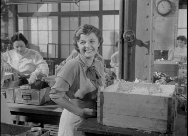 Country girl Eva Smith (Jane Wenham) arrives in the city full of optimism in Guy Hamilton's An Inspector Calls (1954)