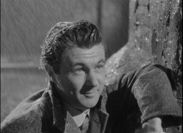 A drunk Eric Birling (Bryan Forbes) preys on the vulnerable Eva Smith (Jane Wenham) in Guy Hamilton’s An Inspector Calls (1954)