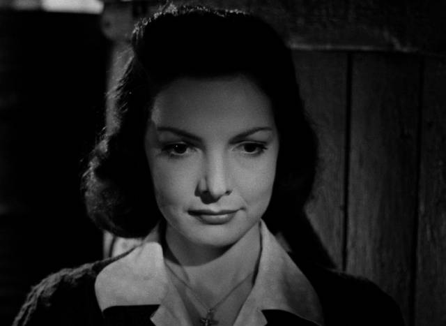 Martyrdom and violent death give Maureen Fagan (Elizabeth Sellars) an erotic charge in Basil Dearden's The Gentle Gunman (1952)